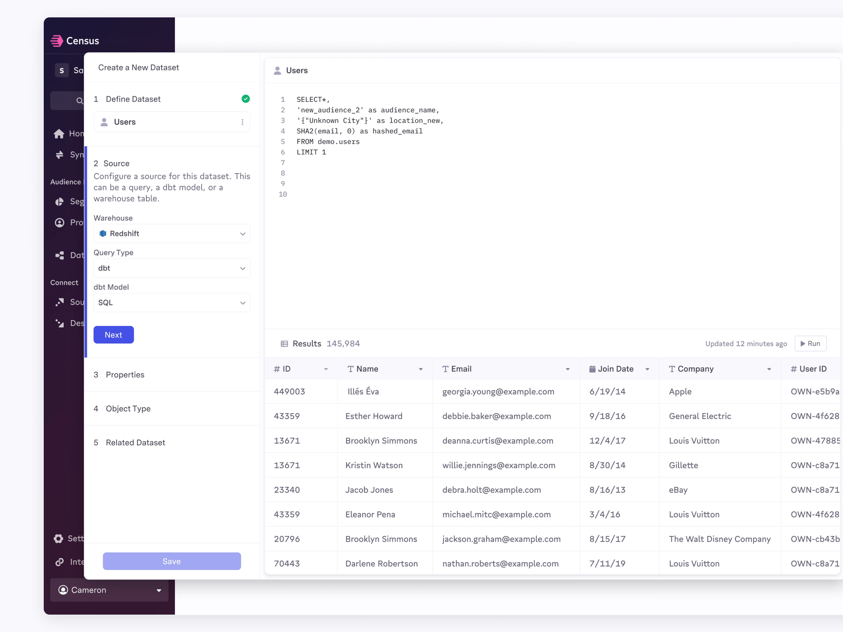 Creating a New Dataset